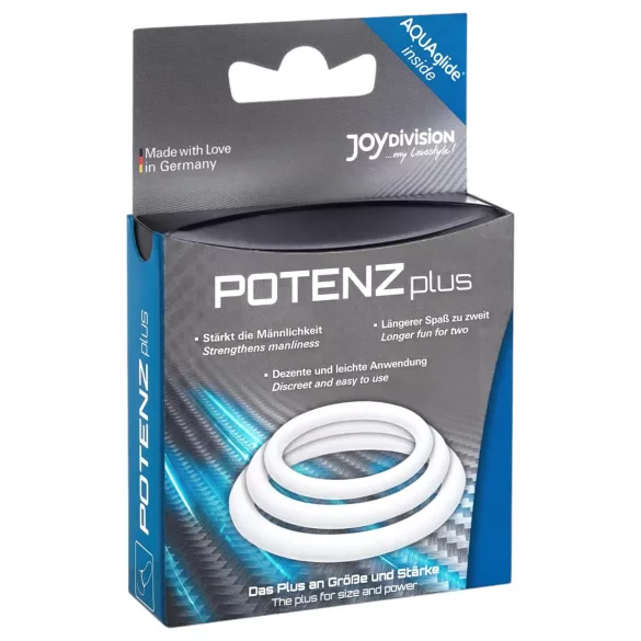 POTENZplus - anillo para pene - set de 3 piezas