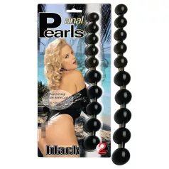 You2Toys - Varillas anales con perlas - silicona negra