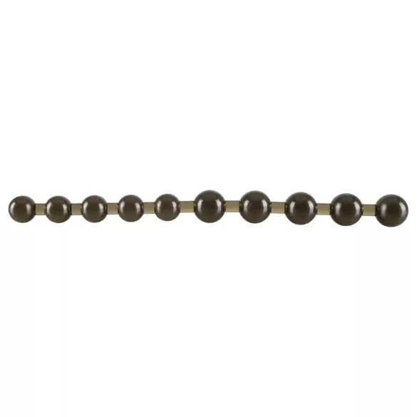 You2Toys - Varillas anales con perlas - silicona negra