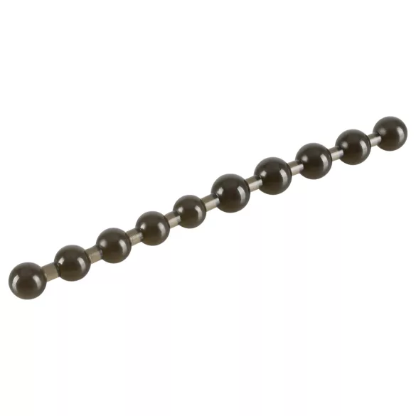 You2Toys - Varillas anales con perlas - silicona negra