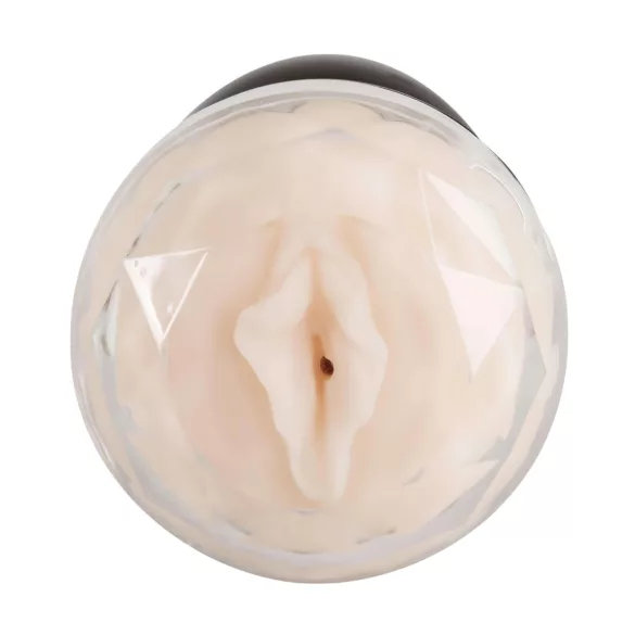 You2Toys - masturbador doble vaginal y anal - silicona negra