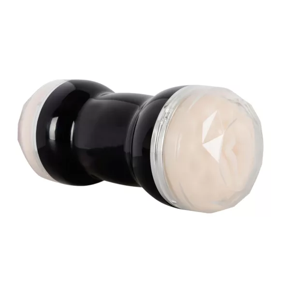 You2Toys - masturbador doble vaginal y anal - silicona negra