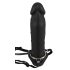 You2Toys - Arnés Inflable con Dildo Hueco de Silicona (Negro)