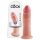King Cock 9 - Dildo realista con ventosa (23cm) - natural