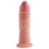 King Cock 9 - Dildo realista con ventosa (23cm) - natural