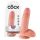 Dildo King Cock 7 con testículos (18 cm) - natural