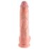 King Cock 10 Gran Consolador con Testículos (25 cm) - Natural