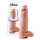 Dildo King Cock 30 cm con testículos - tono natural