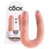 Doble Consolador King Cock (mediano) - natural