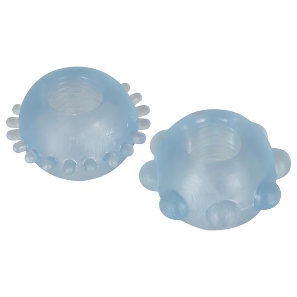 You2Toys - Dúo de anillos para pene (transparente azul)
