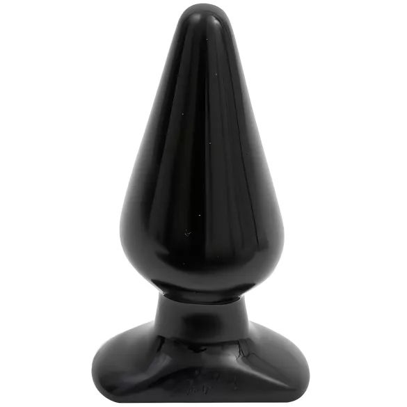 Plug anal negro Doc Johnson - clásico, grande - (14,5 cm)