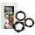 You2Toys - ¡Sé Firme! Set de Anillos para Pene - Negro (3 piezas)
