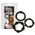 You2Toys - ¡Sé Firme! Set de Anillos para Pene - Negro (3 piezas)