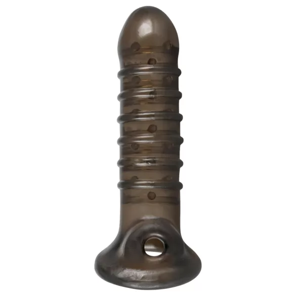 Rebel - funda para pene texturizada - silicona gris