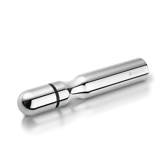 mystim - consolador electroestimulador doble - metal