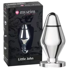   mystim Little John - pequeño plug anal eléctrico (plateado)