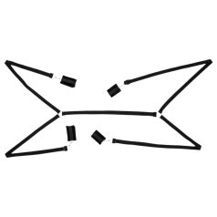 Bad Kitty - juego de ataduras de cama de felpa (5 piezas)