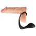 Velvet Negro - plug anal con anillo (negro)