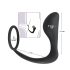 Black Velvet - plug anal con anillo peneano (negro)