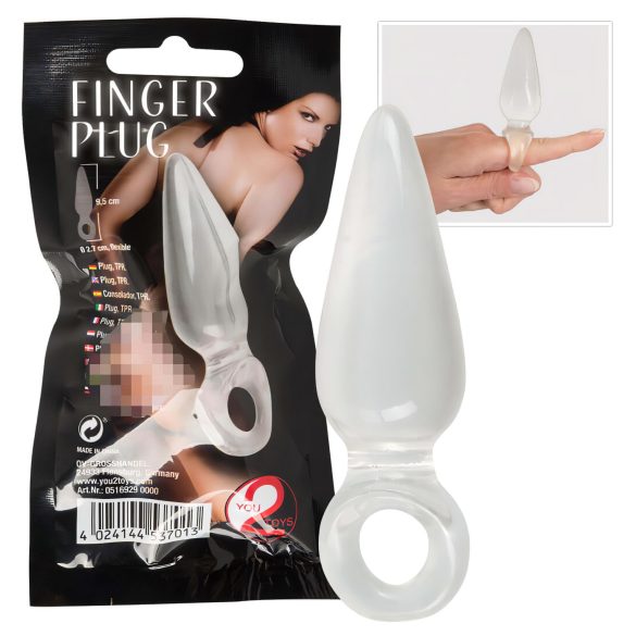 You2Toys - Finger Plug - tapón anal para dedo (transparente)