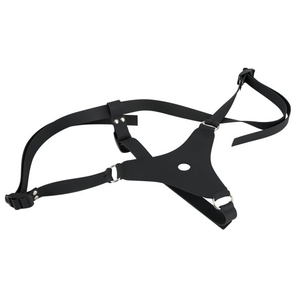 You2Toys - Arnés con consolador - silicona - negro