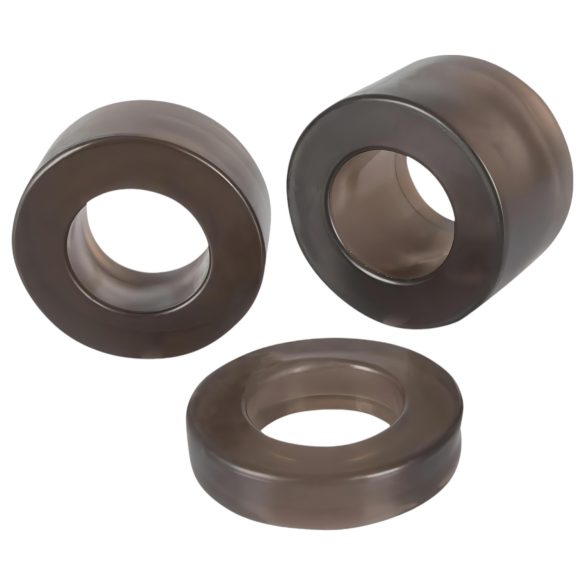 You2Toys - Juego de anillos y extensor gris para el placer masculino