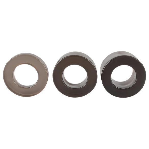 You2Toys - Anillo pene y testículos con extensor - silicona gris