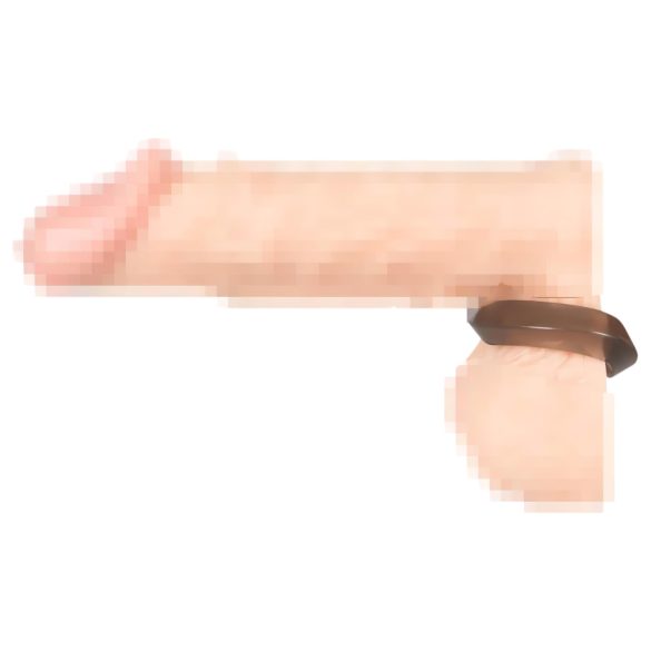 You2Toys - Anillo pene y testículos con extensor - silicona gris