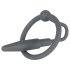 Plug uretral - Anillo de silicona para el glande (gris)