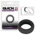 Black Velvet - Anillo grueso (2,6cm) - negro