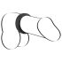 Black Velvet - Anillo grueso (2,6cm) - negro