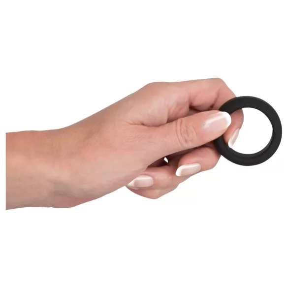 Black Velvets - anillo para pene grueso - silicona negra 3,2 cm