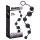 Black Velvets - dildo anal con 6 perlas (negro)