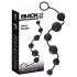 Black Velvets - dildo anal con 6 perlas (negro)