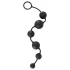 Black Velvets - dildo anal con 6 perlas (negro)