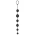 Black Velvets - dildo anal con 6 perlas (negro)
