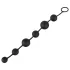 Black Velvets - dildo anal con 6 perlas (negro)