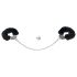 You2Toys - Esposas peluche con cadena larga - negro