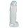 Crystal Clear Big Dong - dildo gigante de gel (21,5 cm)