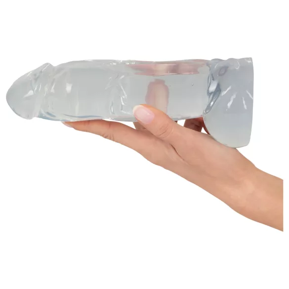 Crystal Clear Big Dong - dildo gigante de gel (21,5 cm)