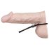 Anillo pene ajustable con cuentas (negro)