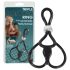 You2Toys - Triple, anillo ajustable pene y testículos (negro)