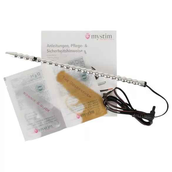 mystim Tickleberry Finn - dilatador uretral con esferas - electroestimulación