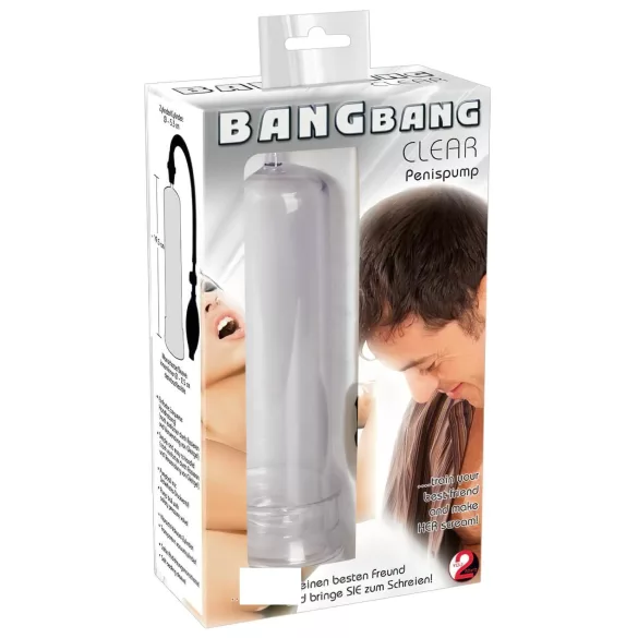 Bang Bang - bomba de vacío para pene - transparente
