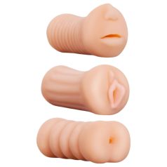 XXX To GO Juicy Set (3 uds) - masturbador de vagina, boca y trasero   XXX To GO Juicy Set (3 uds) - masturbador de vagina, boca y trasero