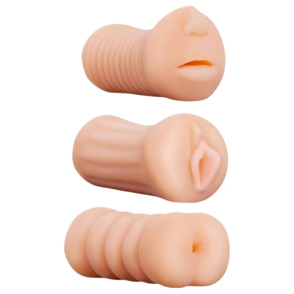 Juego de bolsillo (3 uds) - Juicy vagina, boca, trasero artificial