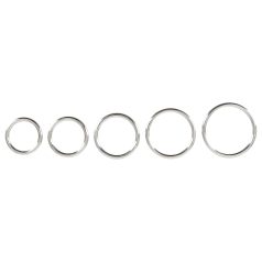 Bad Kitty - set de anillos metálicos para pene (5 piezas)