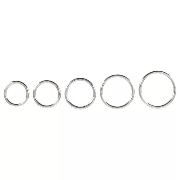 Bad Kitty - set de anillos para pene de metal - 5 piezas