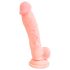 Medical - dildo de silicona médica (18cm) - natural