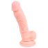 Medical - dildo de silicona médica (18cm) - natural